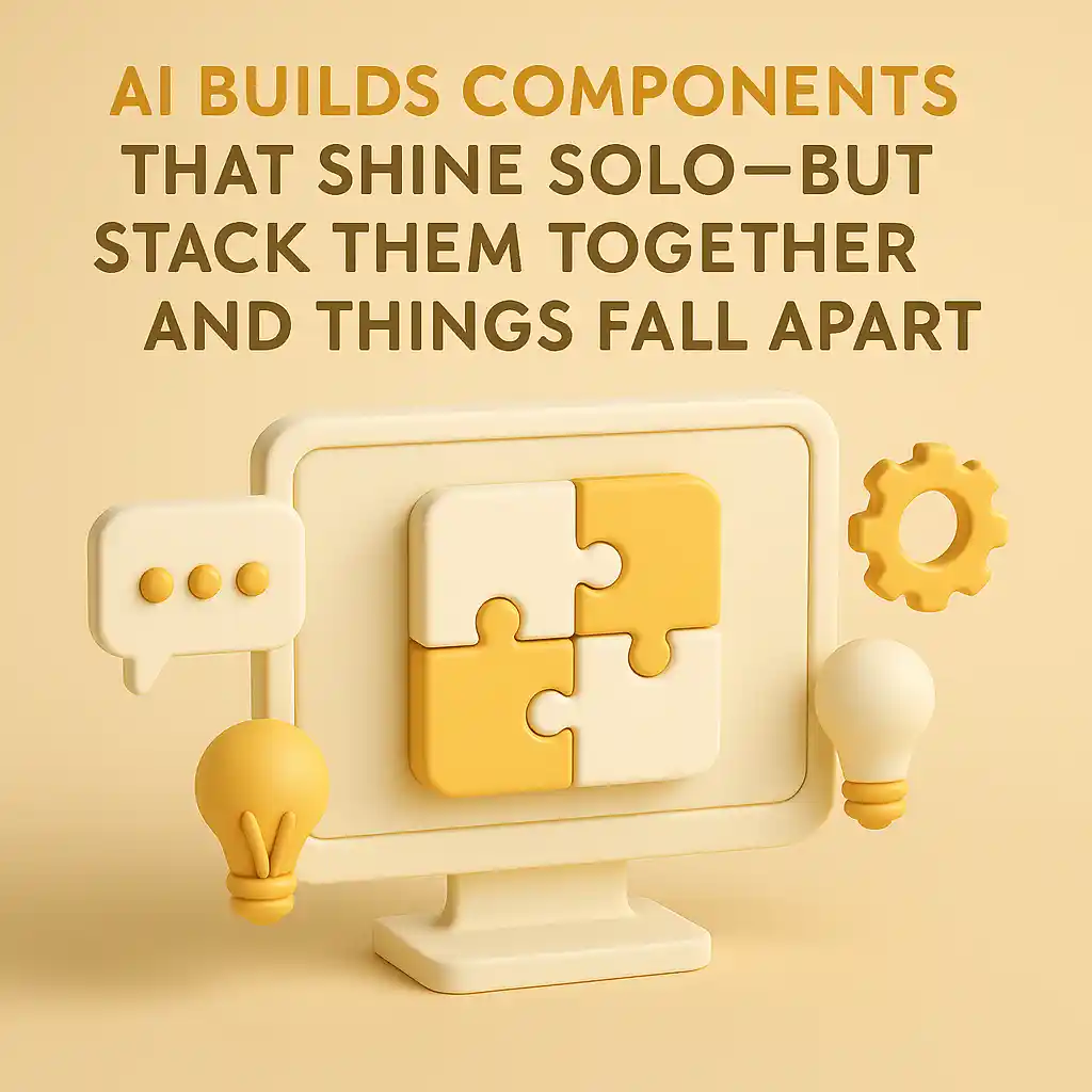 Visual representation of component isolation vs integration challenges